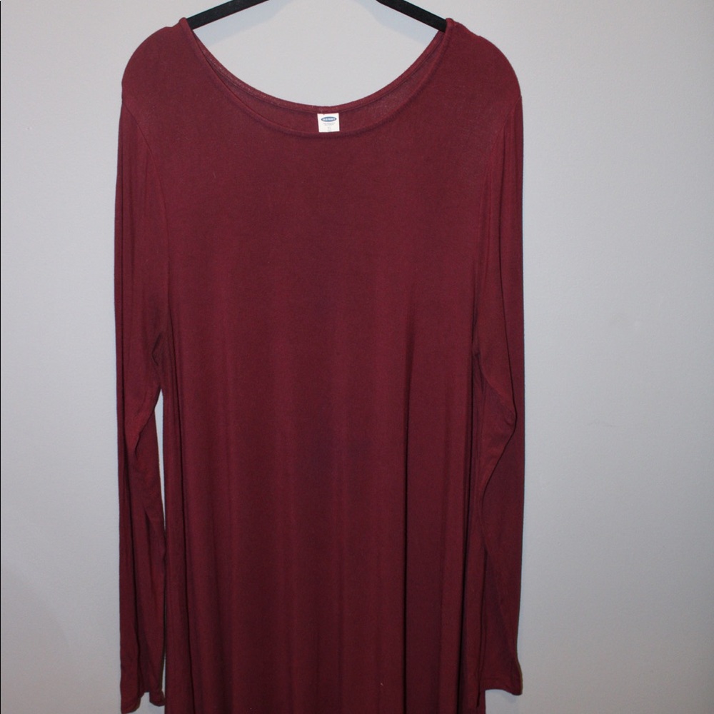 Long sleeve swing dress